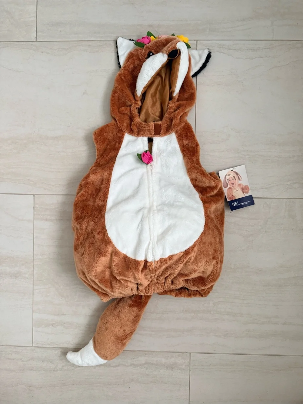 Baby/Toddler Fox Plush Hooded Costume